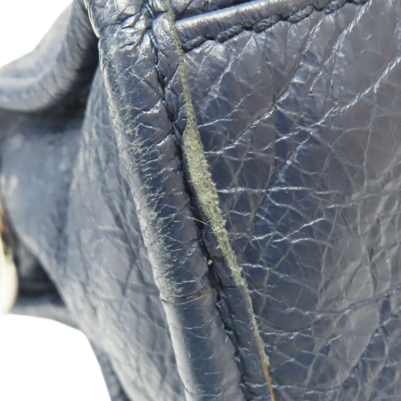 深藍色 牛皮 Mini City 肩背包【Balenciaga 巴黎世家】 309544-16