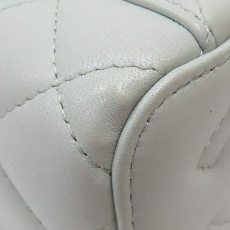 淡藍色 菱格紋羊皮 Mini Vanity Case 肩背包【CHANEL 香奈兒】 AP3300-15