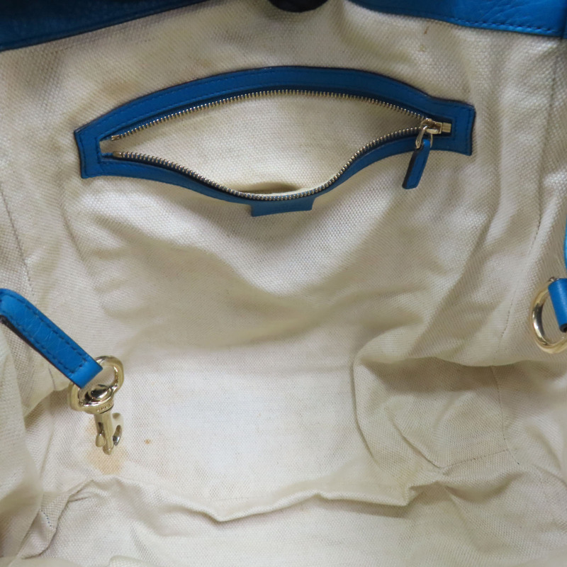 藍色牛皮 流蘇 Soho 肩背包 金扣【GUCCI 古馳】 282309-4