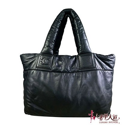 ＊奢華大道國際精品＊【CH0479】CHANEL 黑色COCO COCON小羊皮空氣肩背包-0