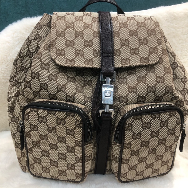 Gucci 布面老花背囊 XC229-1