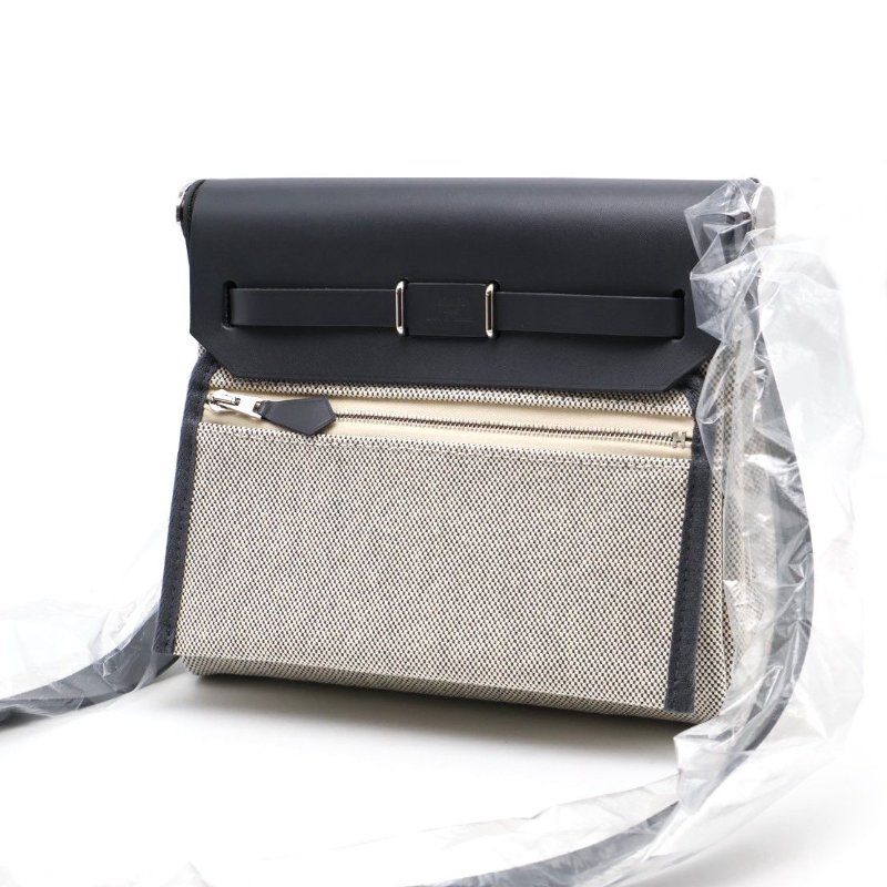 HERMES Herbag zip 20 - 石板灰銀-1