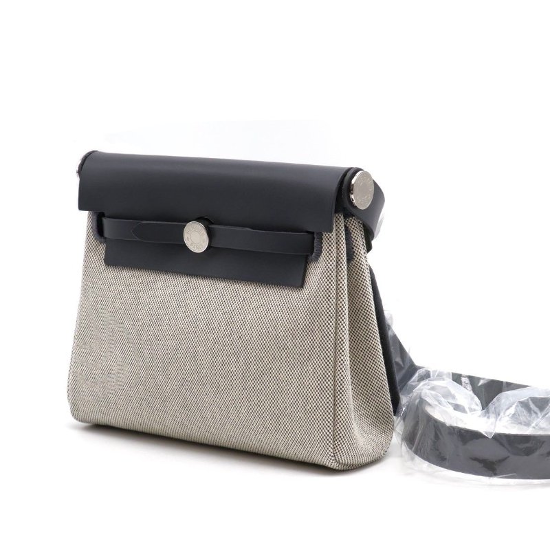 HERMES Herbag zip 20 - 石板灰銀-4
