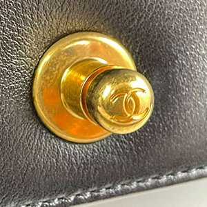 ＊奢華大道國際精品＊【CH0720】CHANEL黑色小羊皮BOY系列 金釦25CM 兩用包 A67086-7