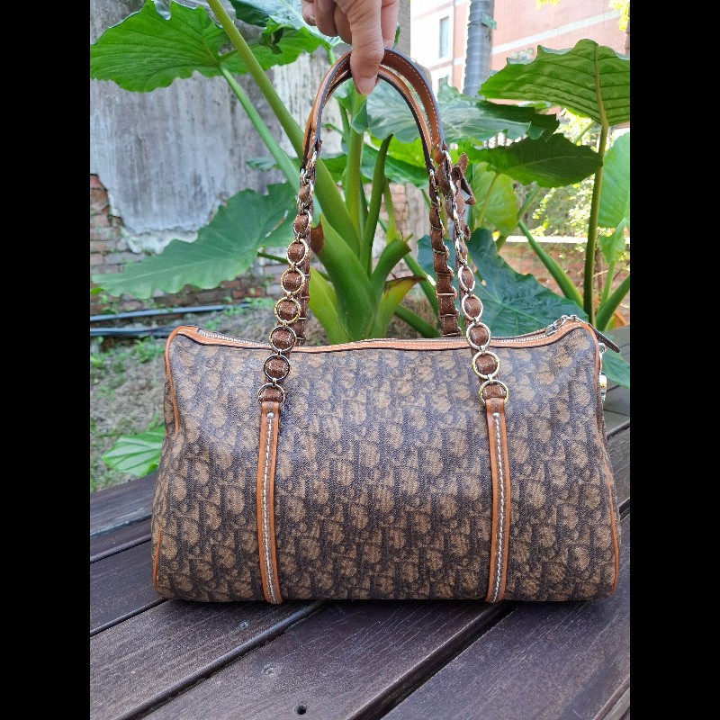 Dior vintage 蝴蝶結 愛心鎖頭手提包-1