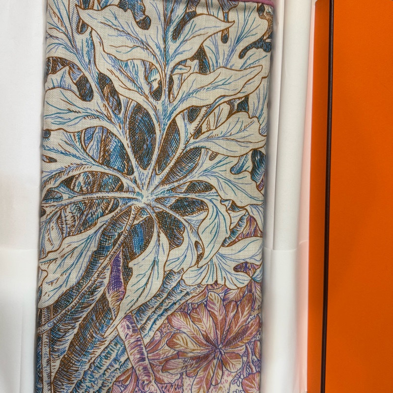 💖Hermes 140x140cm 絲巾💖 粉色-4