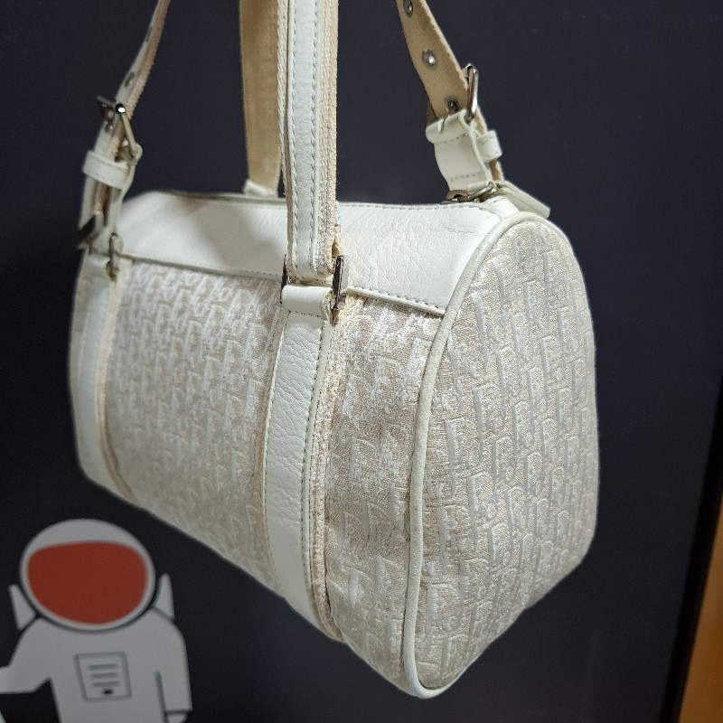 Dior Vintage 象牙白波士頓包-3