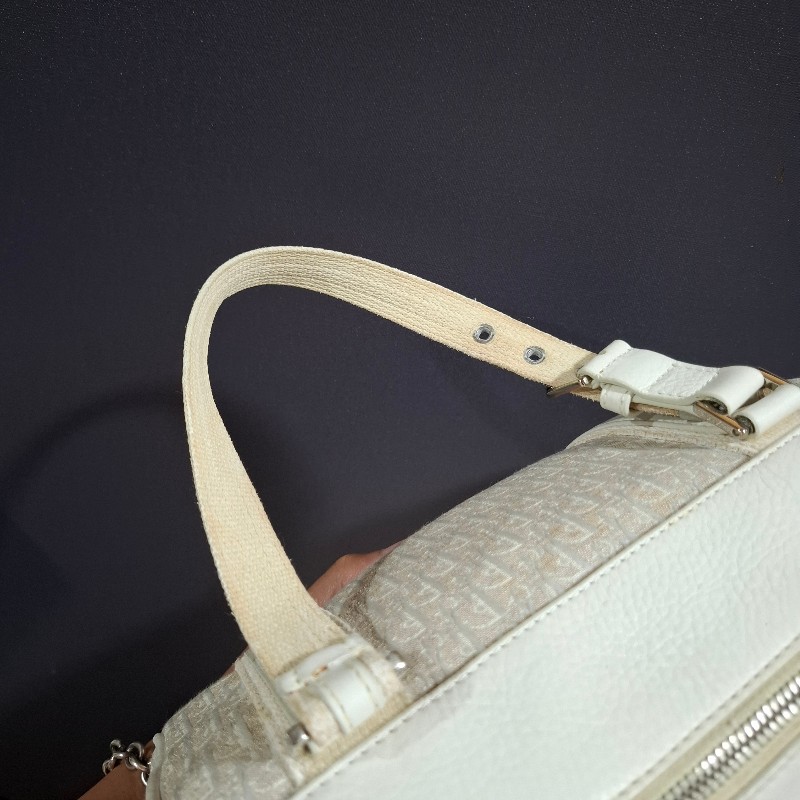Dior Vintage 象牙白波士頓包-9