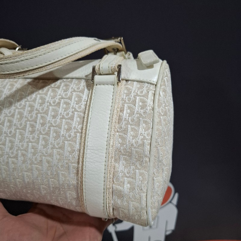 Dior Vintage 象牙白波士頓包-11