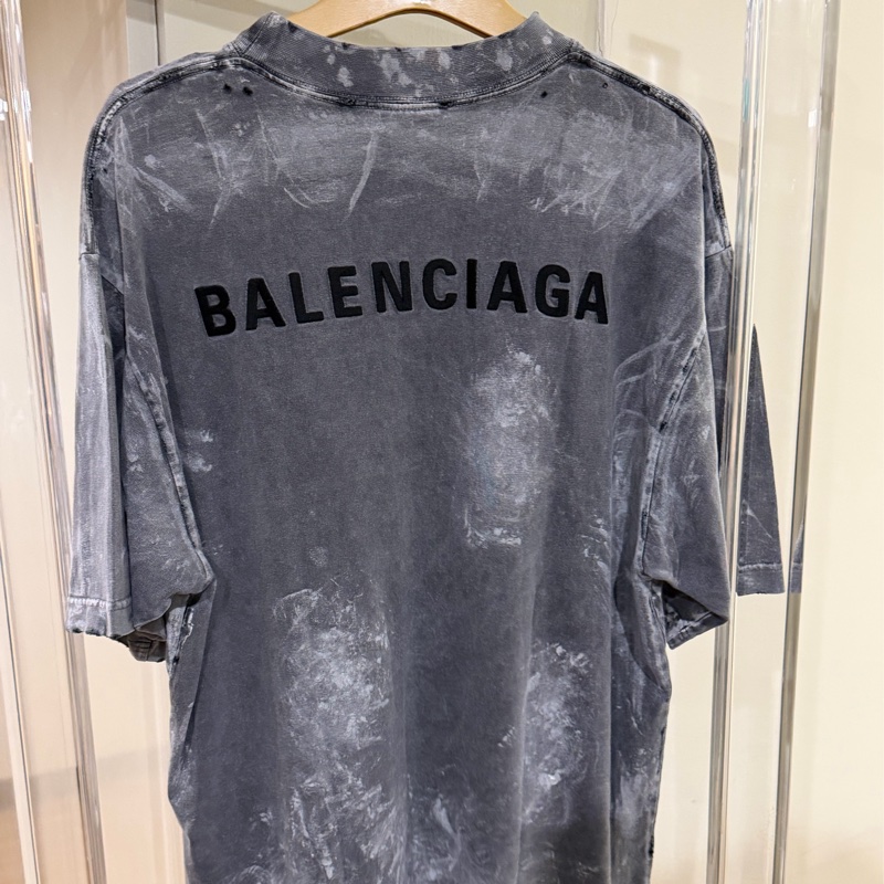 巴黎世家 水墨風格T恤-0