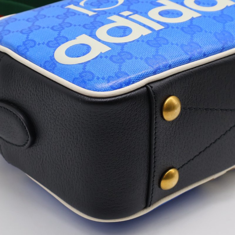 GUCCI x Adidas聯名款相機包 - 藍-7