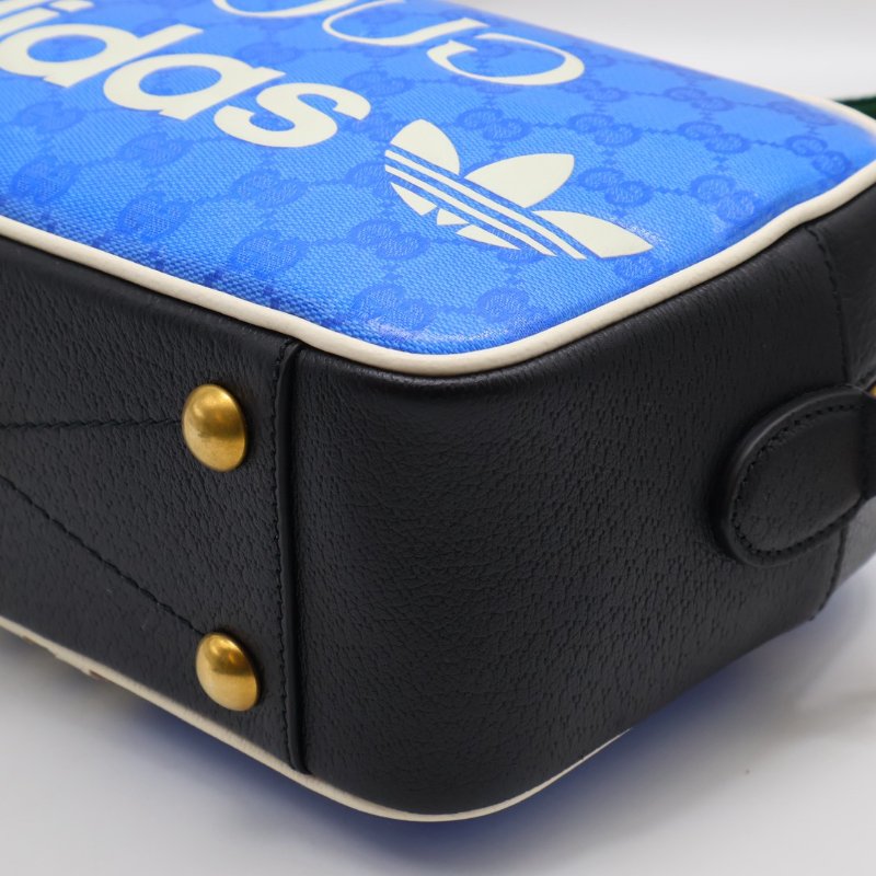GUCCI x Adidas聯名款相機包 - 藍-8
