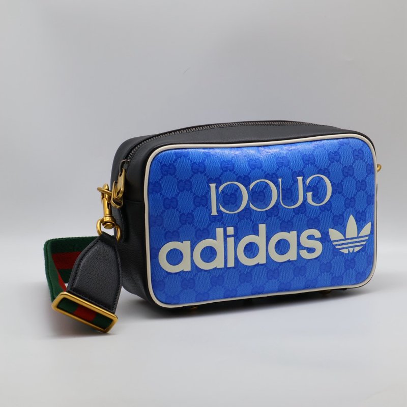 GUCCI x Adidas聯名款相機包 - 藍-14