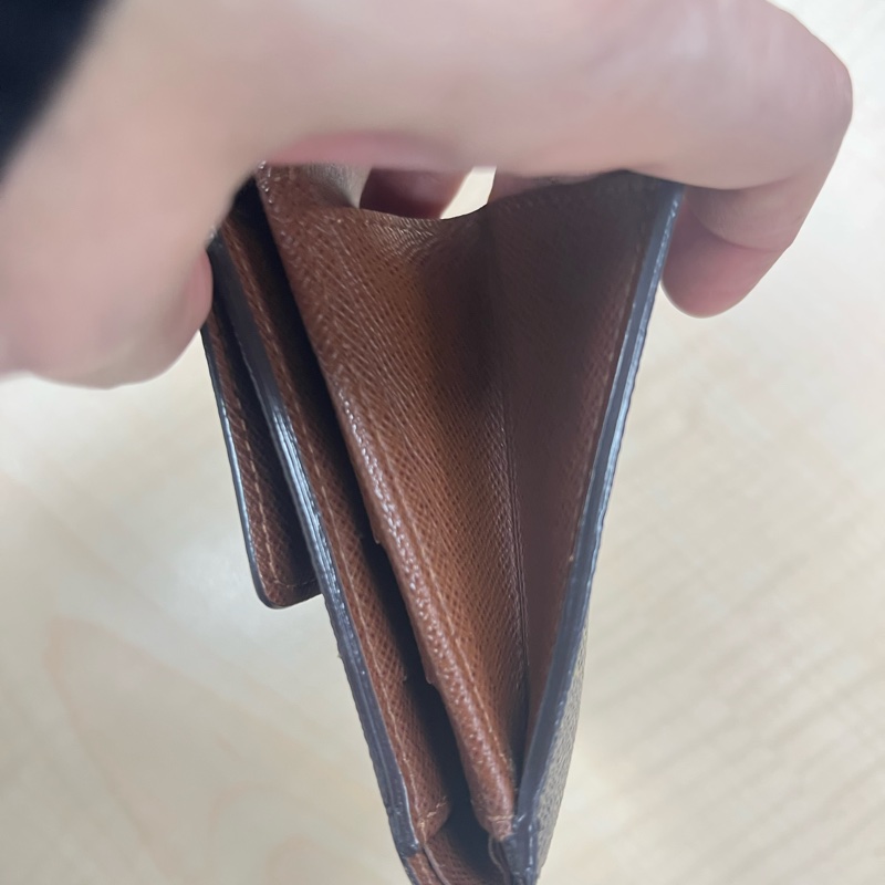 Louis Vuitton（路易威登）Monogram帆布三折短夾#M61652-6