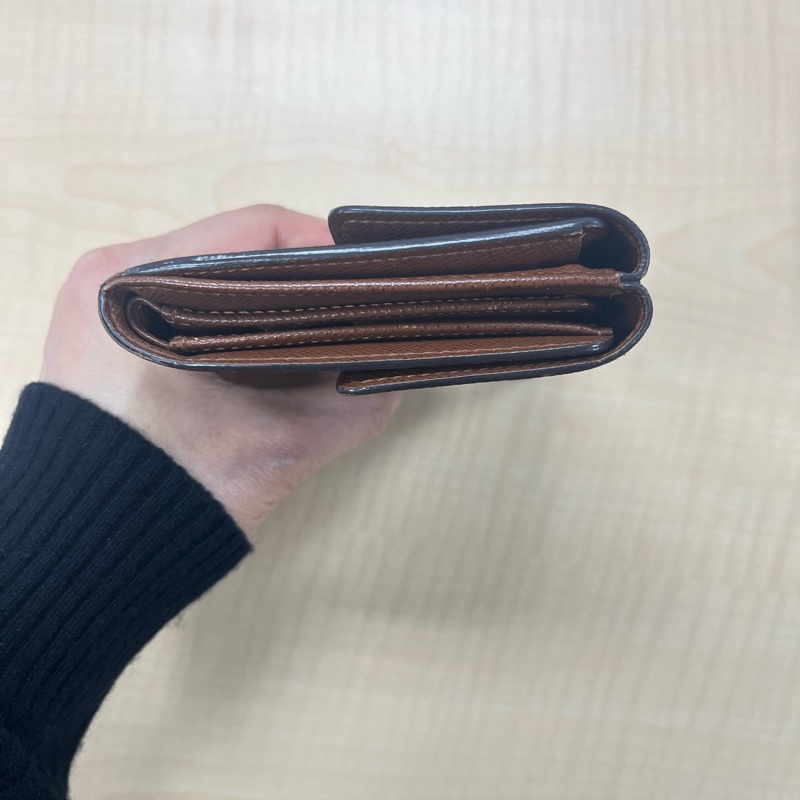 Louis Vuitton（路易威登）Monogram帆布三折短夾#M61652-8