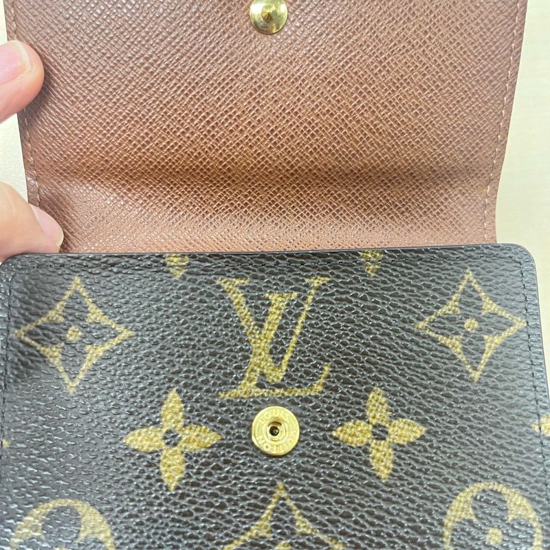 Louis Vuitton（路易威登）Monogram帆布三折短夾#M61652-10