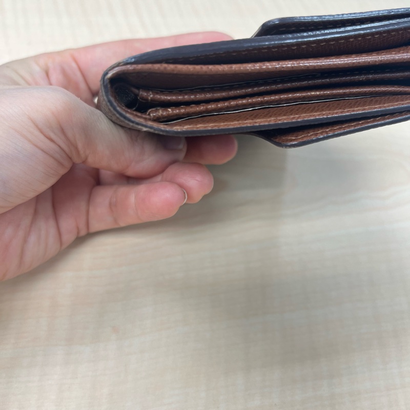 Louis Vuitton（路易威登）Monogram帆布三折短夾#M61652-17