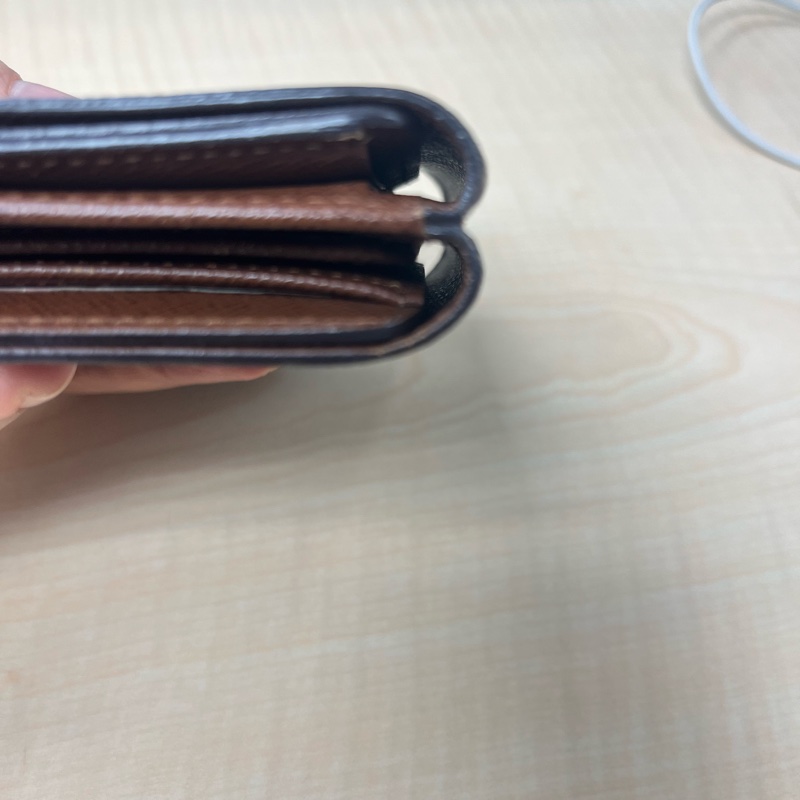 Louis Vuitton（路易威登）Monogram帆布三折短夾#M61652-18