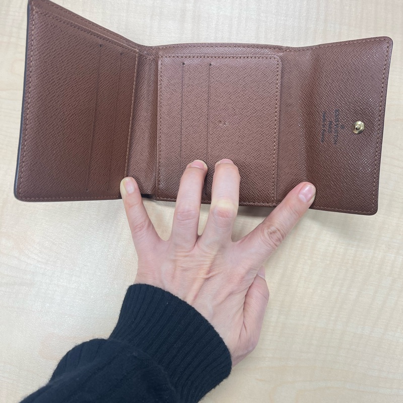 Louis Vuitton（路易威登）Monogram帆布三折短夾#M61652-24