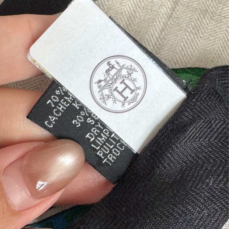 Hermes雙豹叢林之愛三角大披巾/圍巾  貴氣100😻😻-3