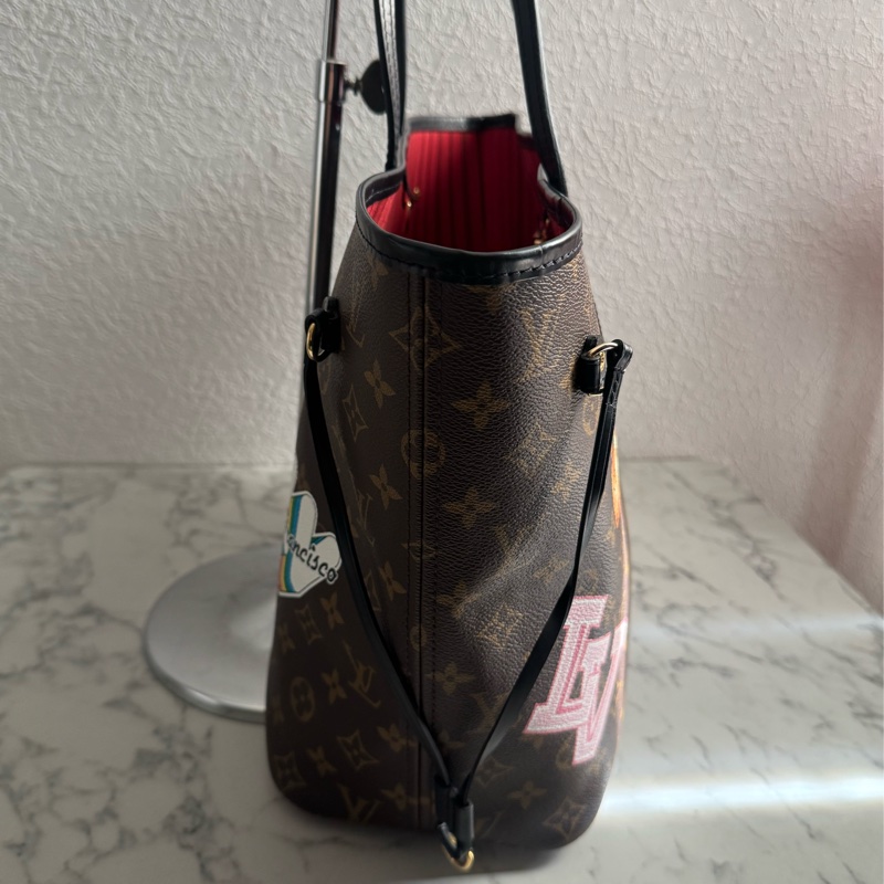 LV 花紋特殊款圖案neverfull mm 超好用托特包👜-3