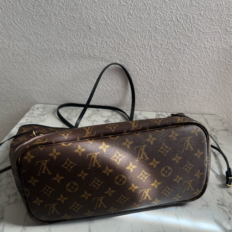 LV 花紋特殊款圖案neverfull mm 超好用托特包👜-7