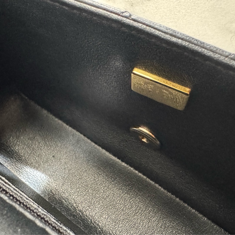 Chanel 黑羊皮淡金雙C coco20 經典必收藏❤️-30
