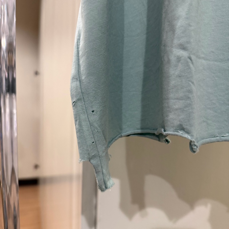 巴黎世家 水墨綠不規則踢恤 🩵-3