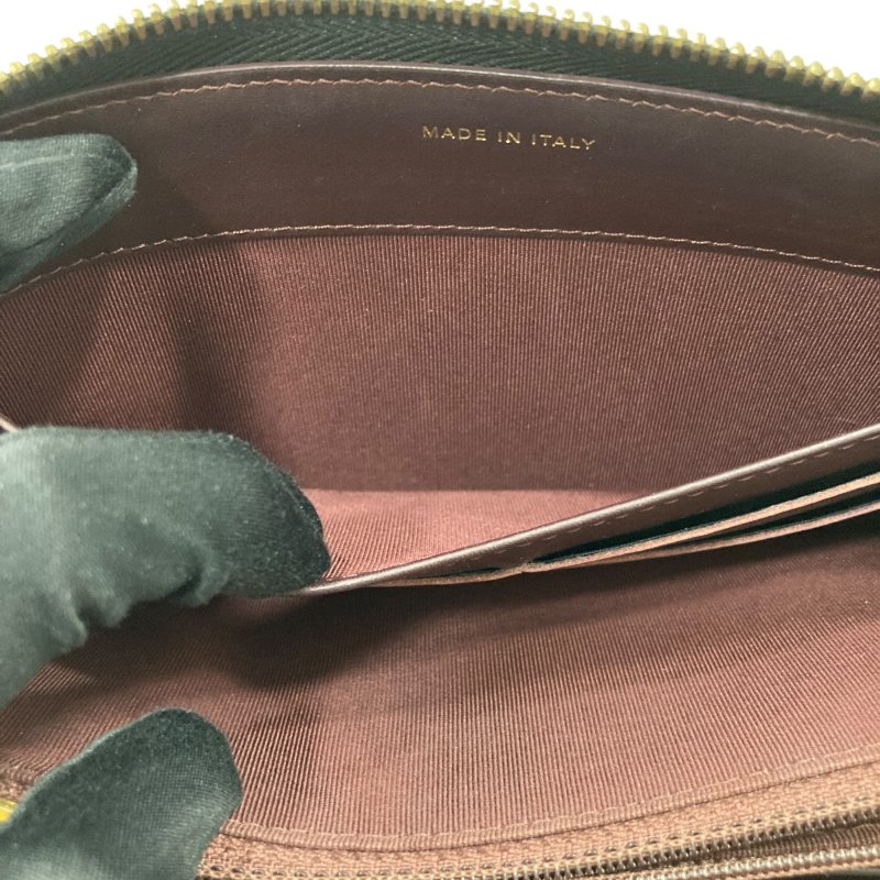 CHANEL 香奈兒 荔枝牛皮 長夾 黑金-10