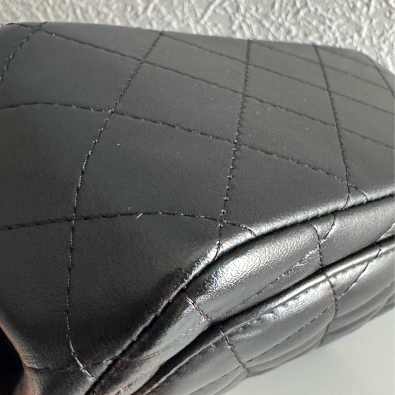 Chanel A35200黑羊皮淡金雙C方胖🫶🫶-7