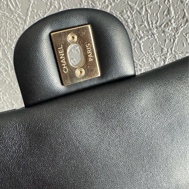 Chanel A35200黑羊皮淡金雙C方胖🫶🫶-13