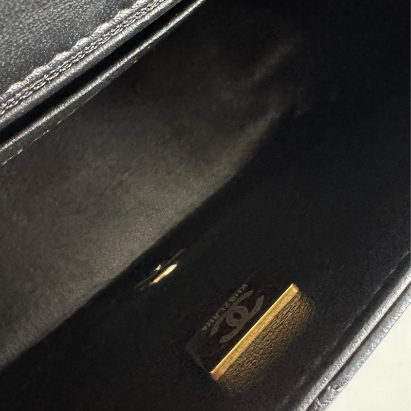 Chanel A35200黑羊皮淡金雙C方胖🫶🫶-23