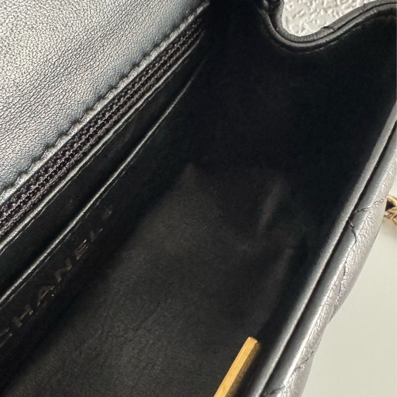 Chanel A35200黑羊皮淡金雙C方胖🫶🫶-27