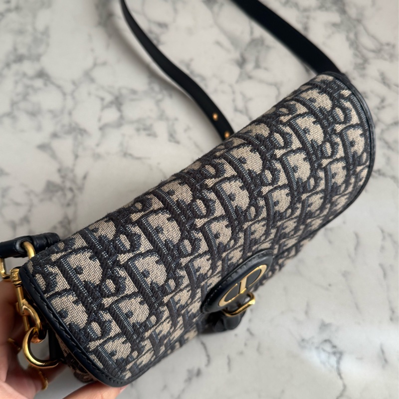 Dior藍提花BODDY中型馬鞍斜背包 經典中性款✨✨-1