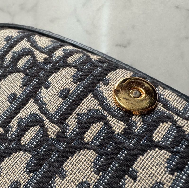 Dior藍提花BODDY中型馬鞍斜背包 經典中性款✨✨-21