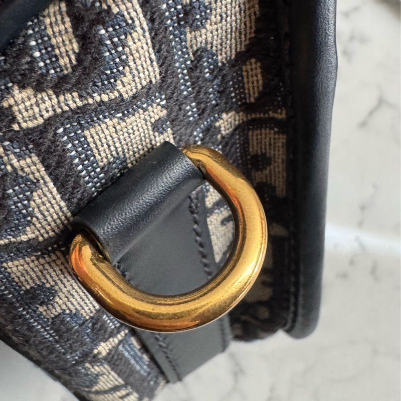 Dior藍提花BODDY中型馬鞍斜背包 經典中性款✨✨-24