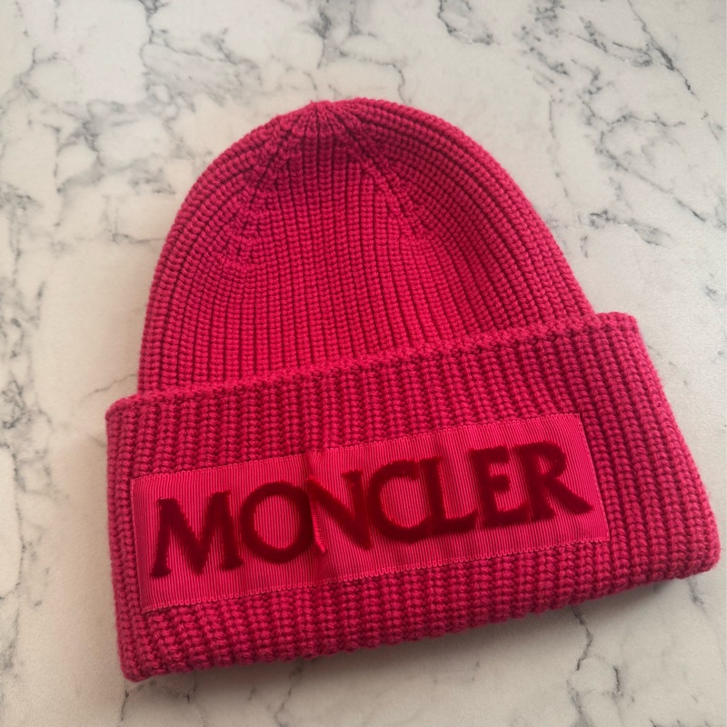 Moncler桃粉色毛帽 超級顯白🫶-0