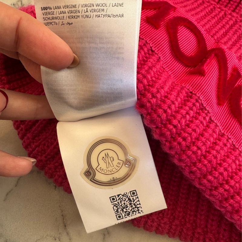 Moncler桃粉色毛帽 超級顯白🫶-3