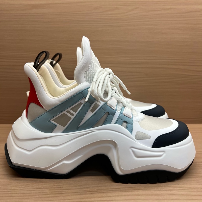 LV LOUIS VUITTON 路易威登 男款Archlight蓝白拼色老爹鞋-1