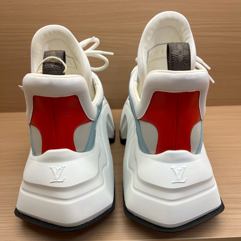 LV LOUIS VUITTON 路易威登 男款Archlight蓝白拼色老爹鞋-3
