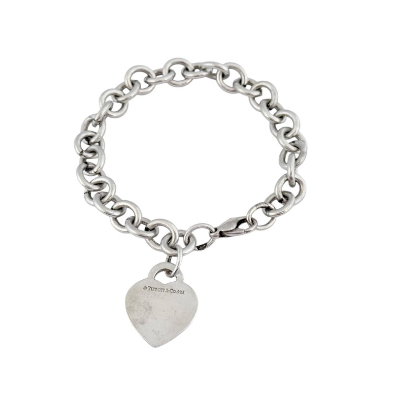 TIFFANY & CO. Return To Tiffany 純銀 愛心💗 手鏈-4