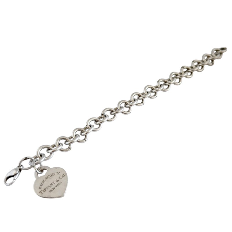 TIFFANY & CO. Return To Tiffany 純銀 愛心💗 手鏈-8