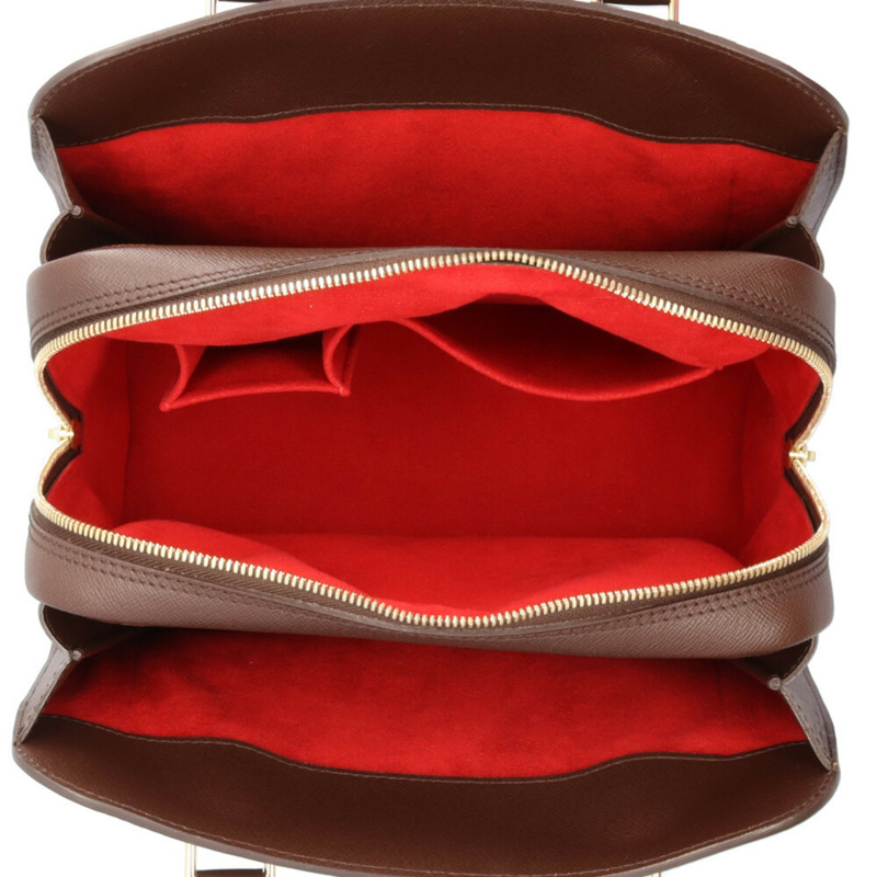 二手路易威登 Triana Damier 帆布手提包 N51155 棕色 女士-7