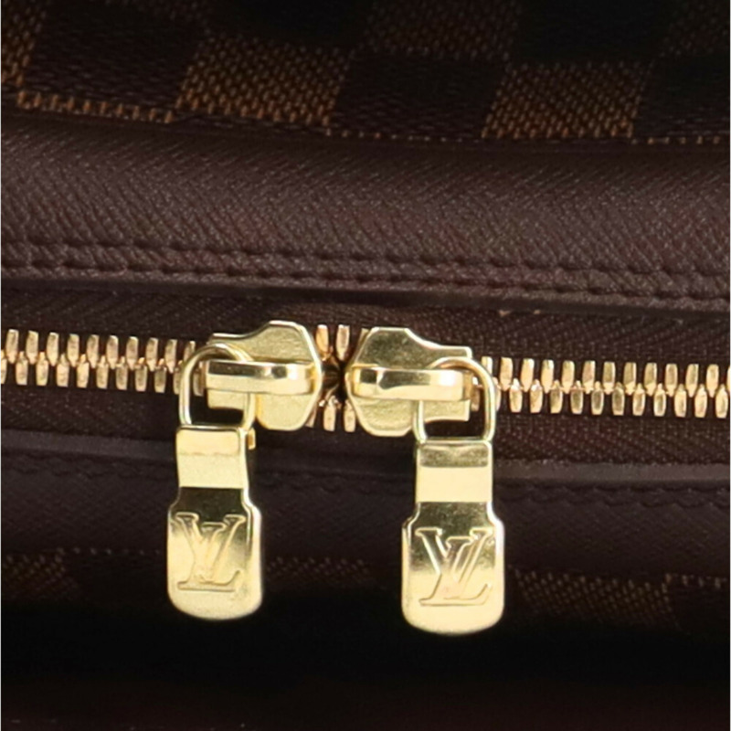 二手路易威登 Triana Damier 帆布手提包 N51155 棕色 女士-9