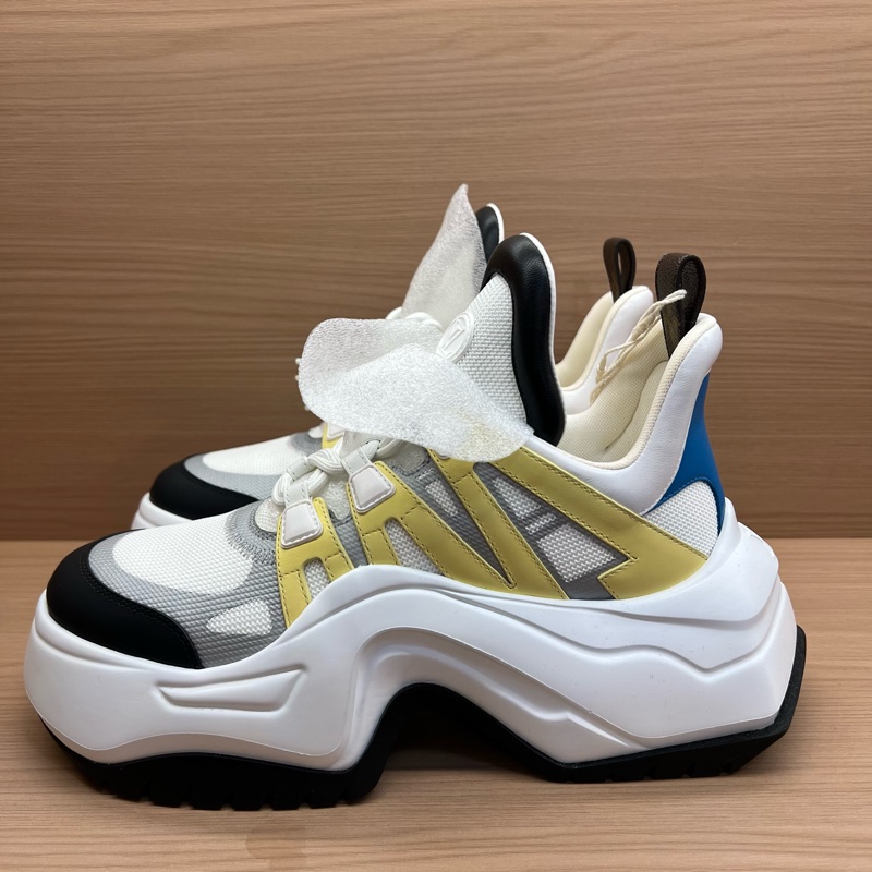 LV Archlight2.0 老爹鞋 白黄蓝拼色 ​厚底设计 拼皮材质-2