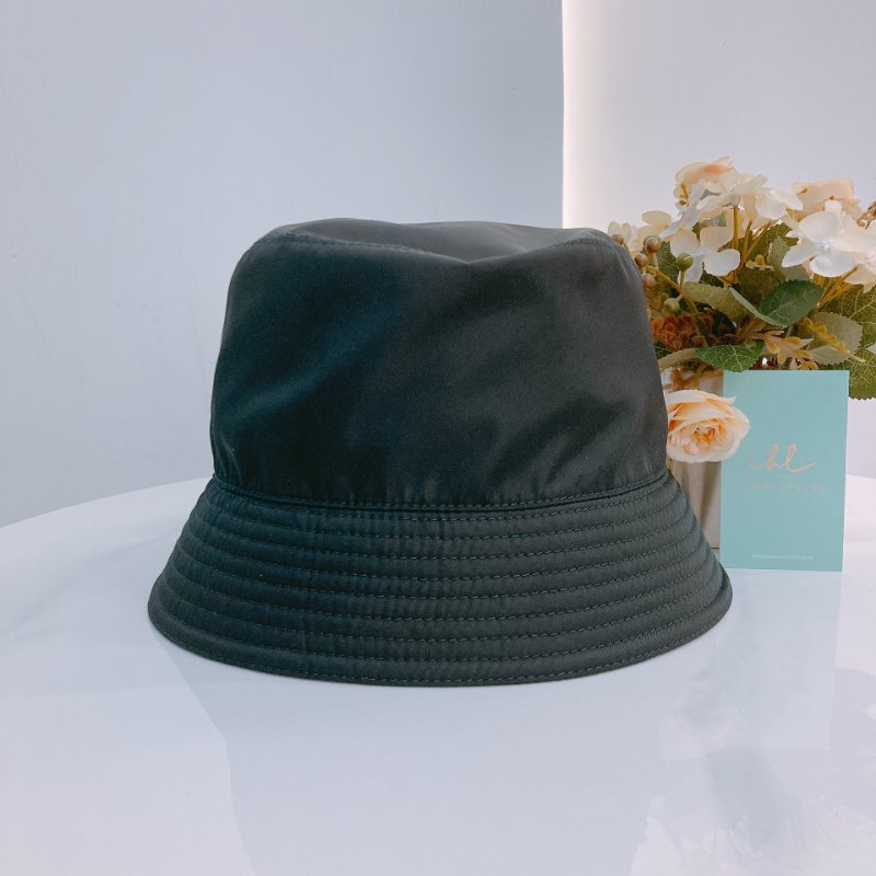 MS0550 Prada 普拉達 尼龍 降落傘布 跣水布 漁夫帽 黑銀 Re-Nylon Bucket Hat XL Black x PHW-2