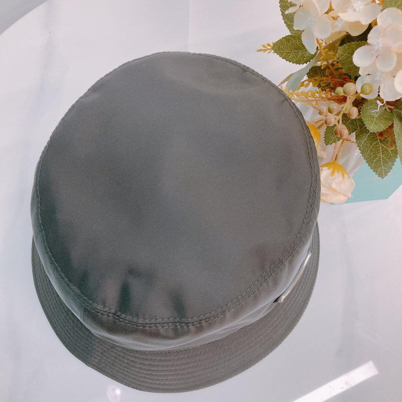 MS0550 Prada 普拉達 尼龍 降落傘布 跣水布 漁夫帽 黑銀 Re-Nylon Bucket Hat XL Black x PHW-4