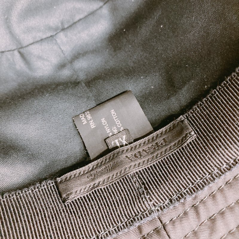 MS0550 Prada 普拉達 尼龍 降落傘布 跣水布 漁夫帽 黑銀 Re-Nylon Bucket Hat XL Black x PHW-7