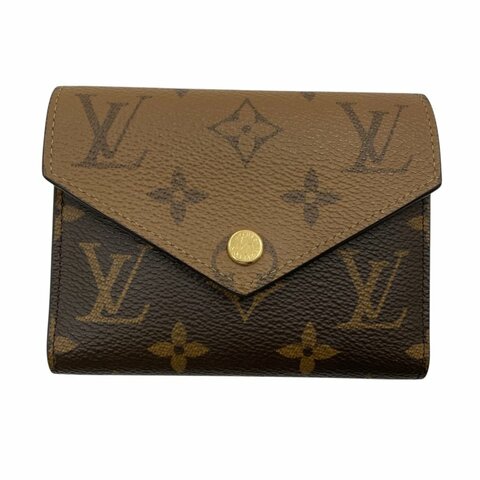 LOUIS VUITTON 路易威登 M81557 MONOGRA帆布 VICTORINE 三折短夾 雙色