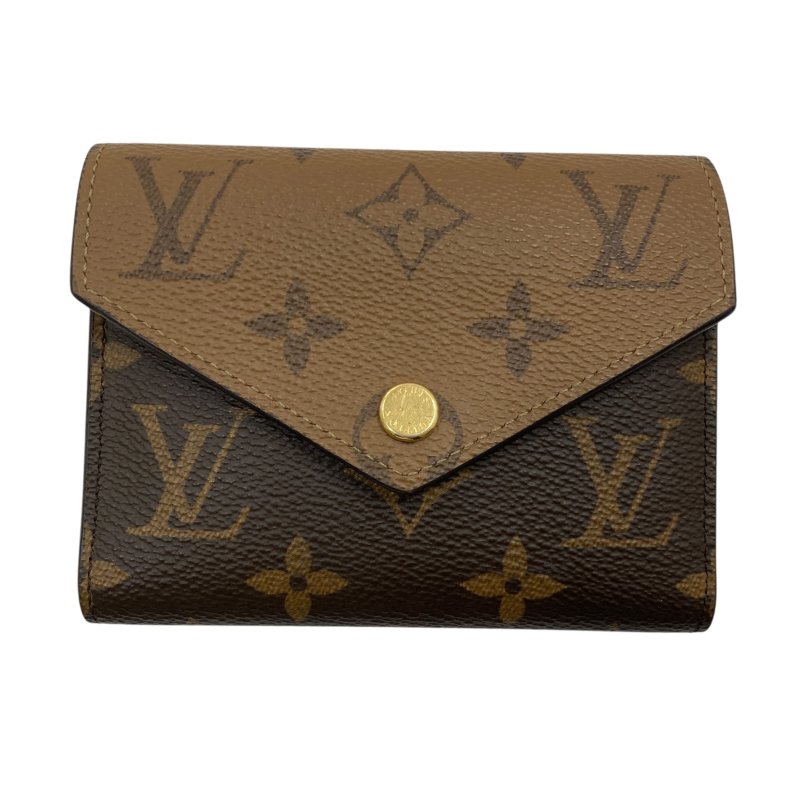 LOUIS VUITTON 路易威登 M81557 MONOGRA帆布 VICTORINE 三折短夾 雙色-0
